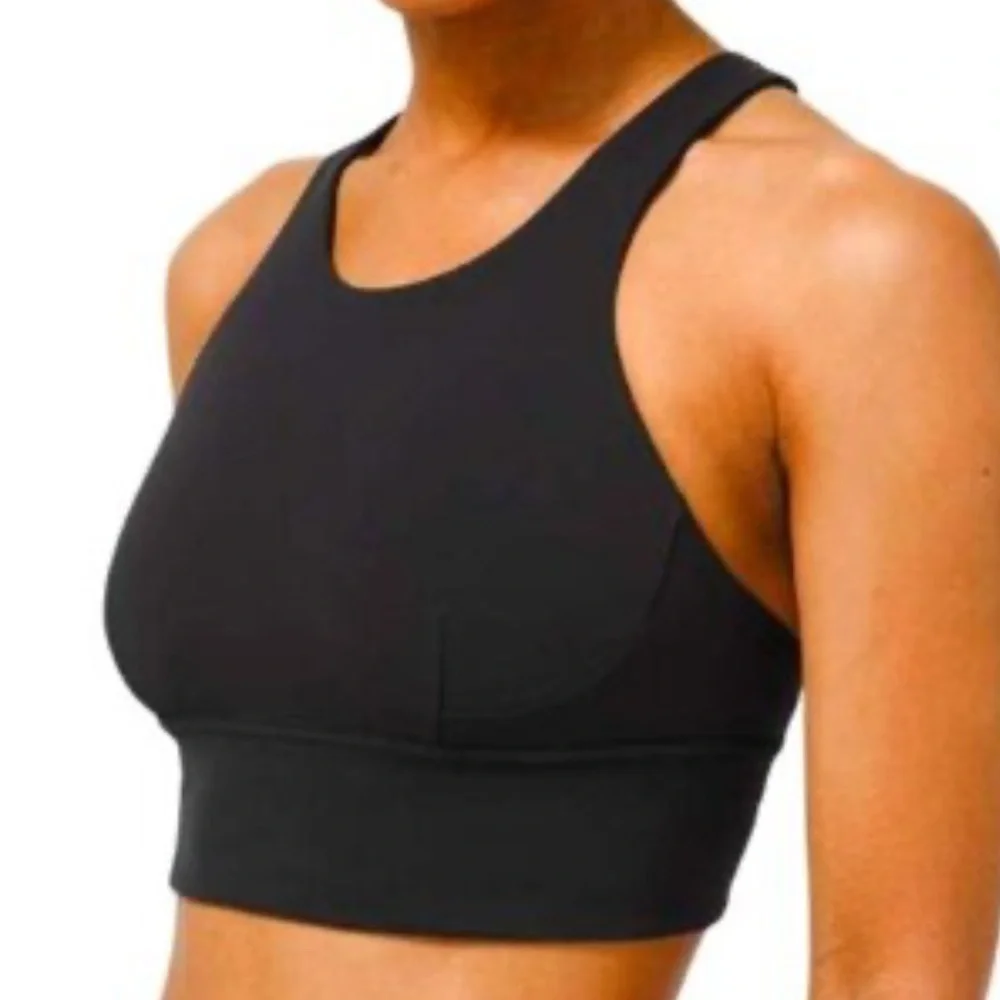 LULULEMON WUNDER TRAIN LL BRA SIZE 4 NWT BLACK COLOR NWT